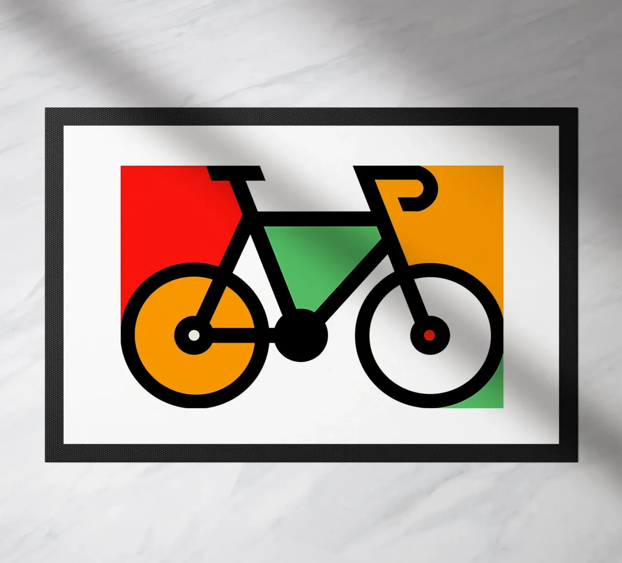 Bicycle doormat by Albert S Jacob