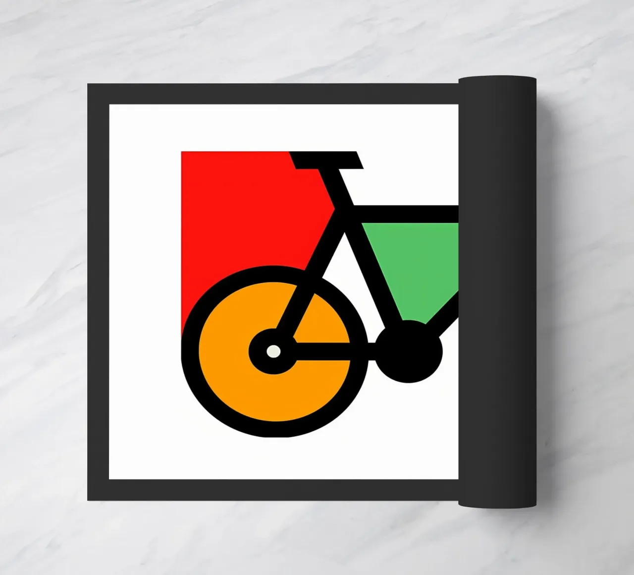 Bicycle doormat by Albert S Jacob