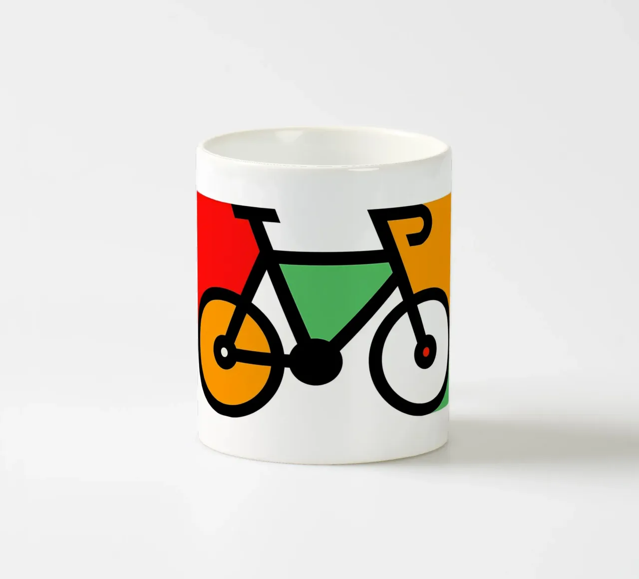 Bicycle ceramic mug by Albert S Jacob
