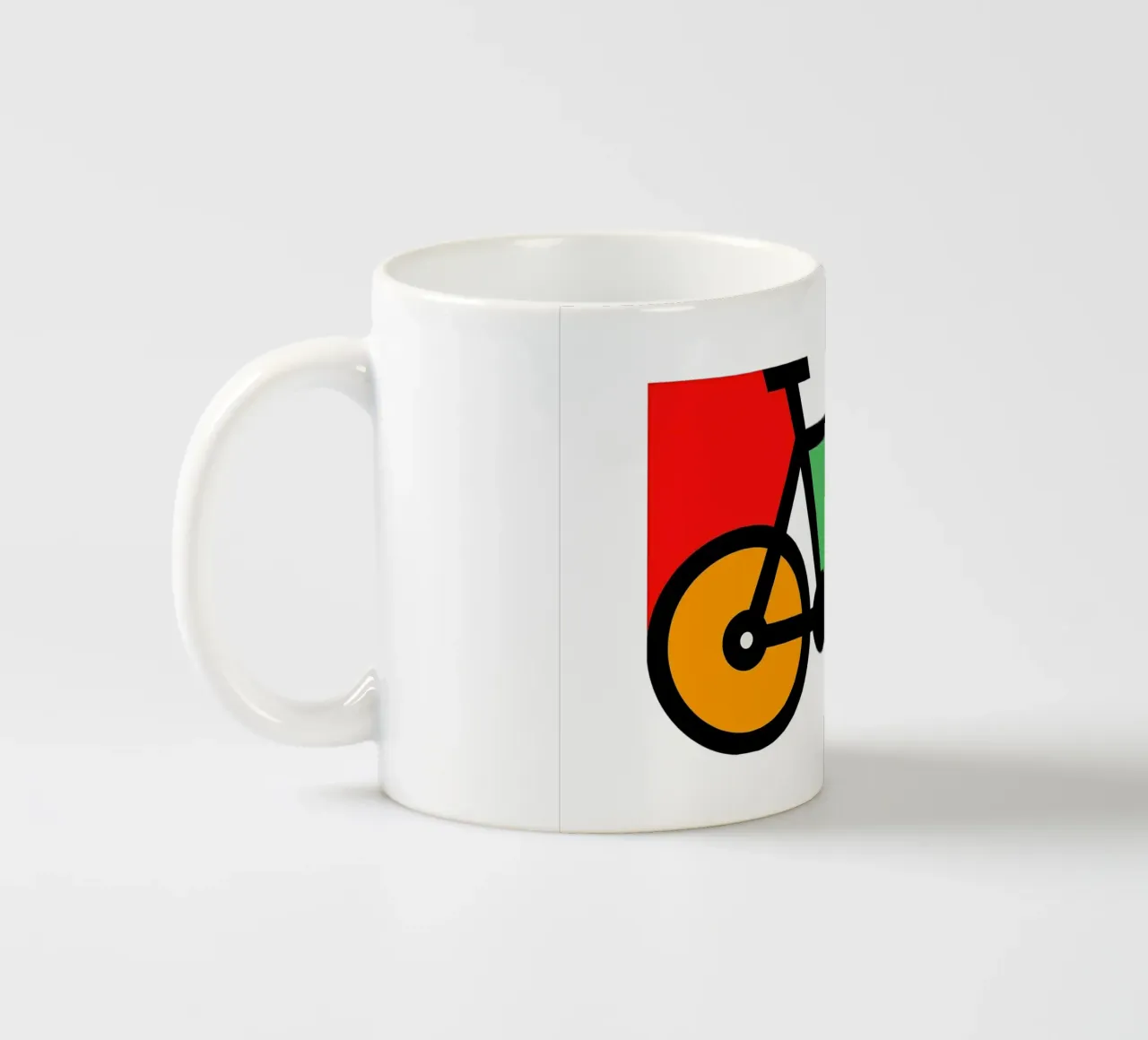 Bicycle ceramic mug by Albert S Jacob