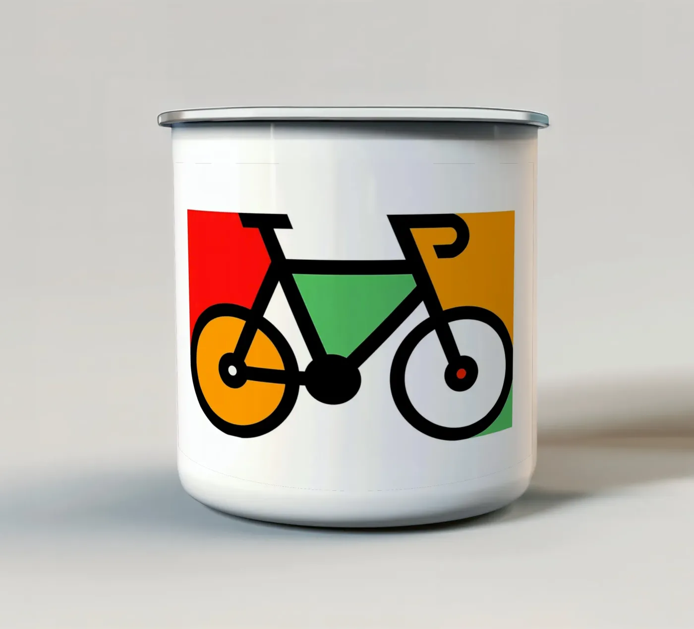 Fiets emaille mok van Albert S Jacob