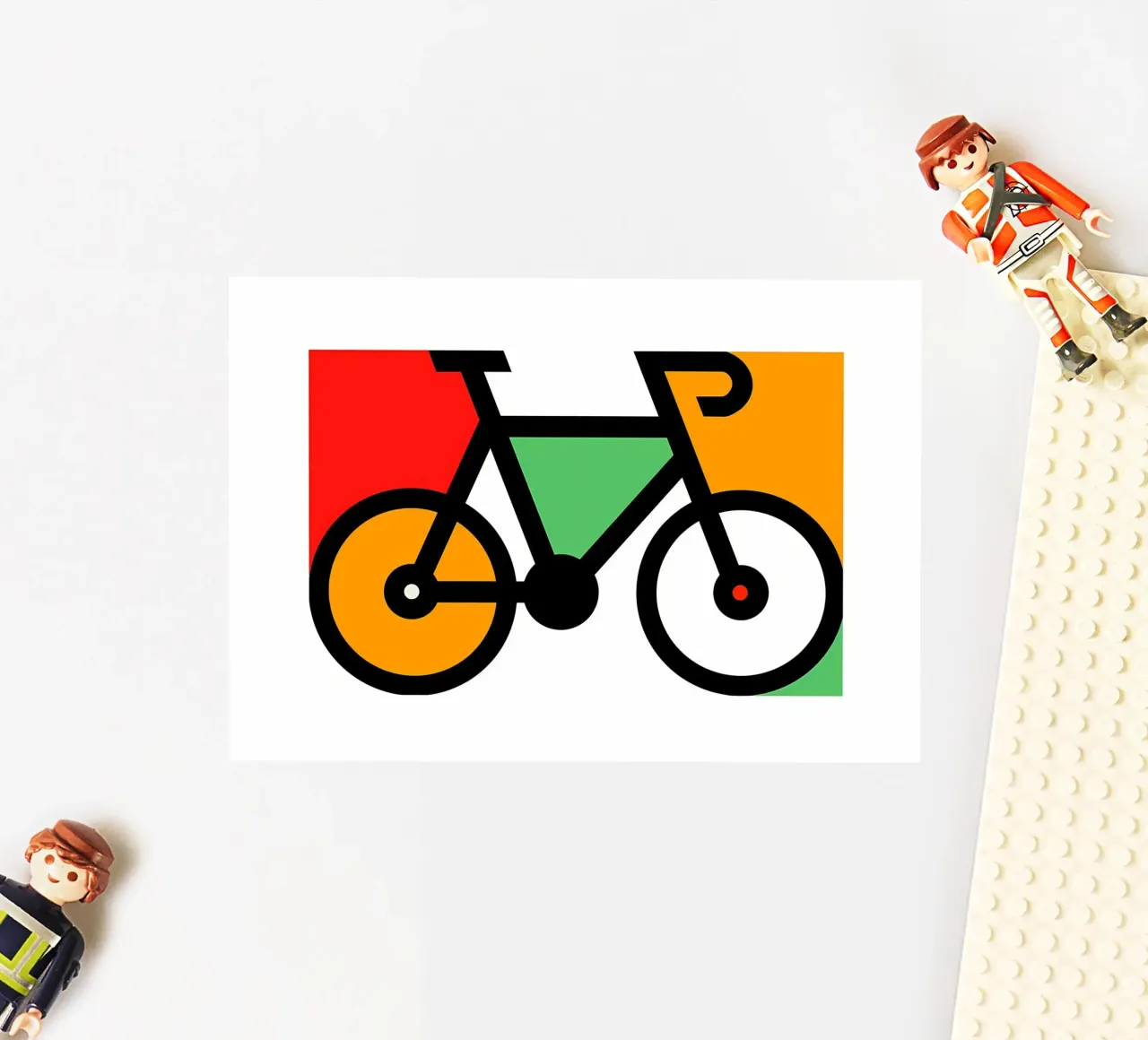 Fiets sticker van Albert S Jacob