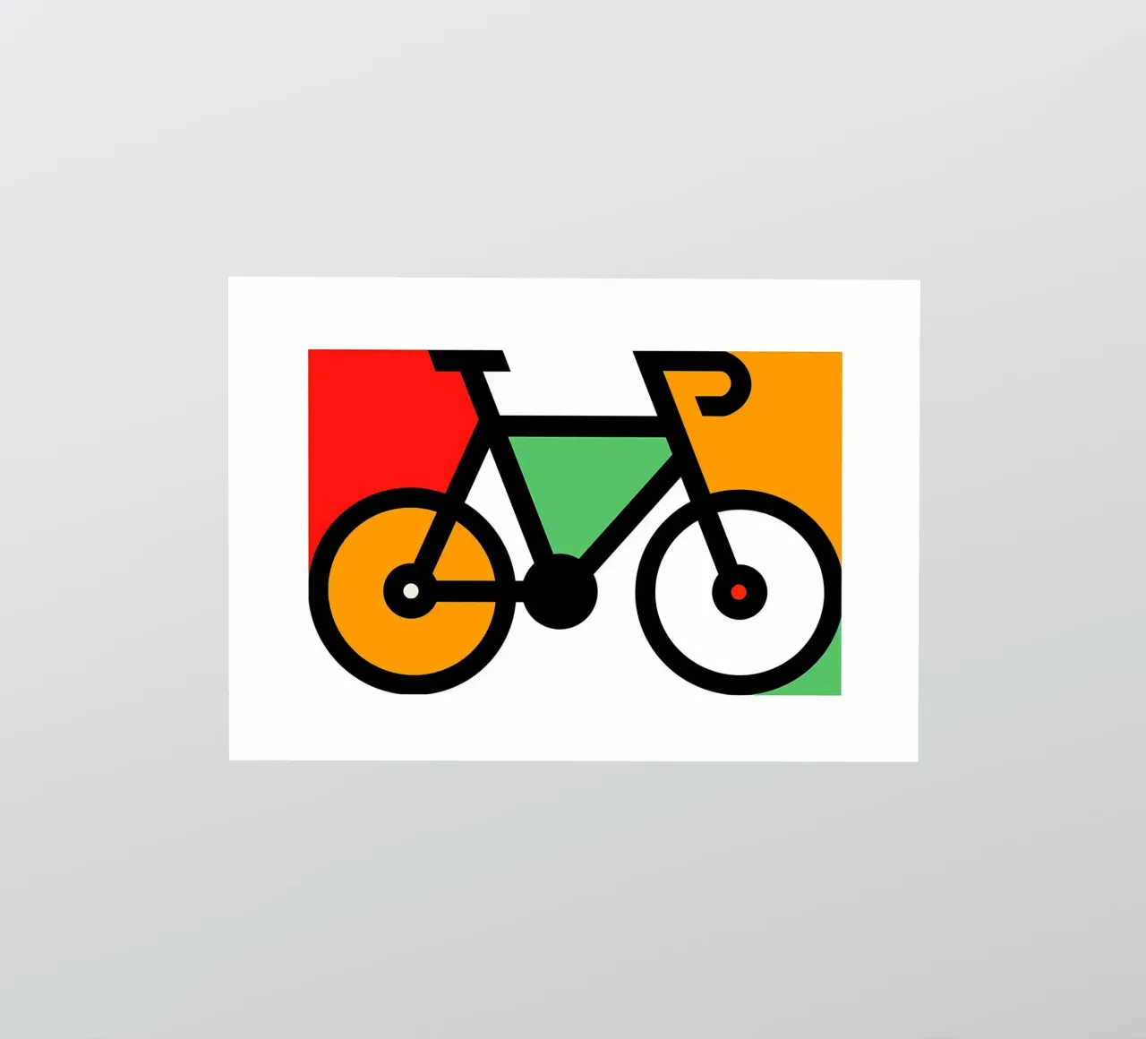 Fiets sticker van Albert S Jacob