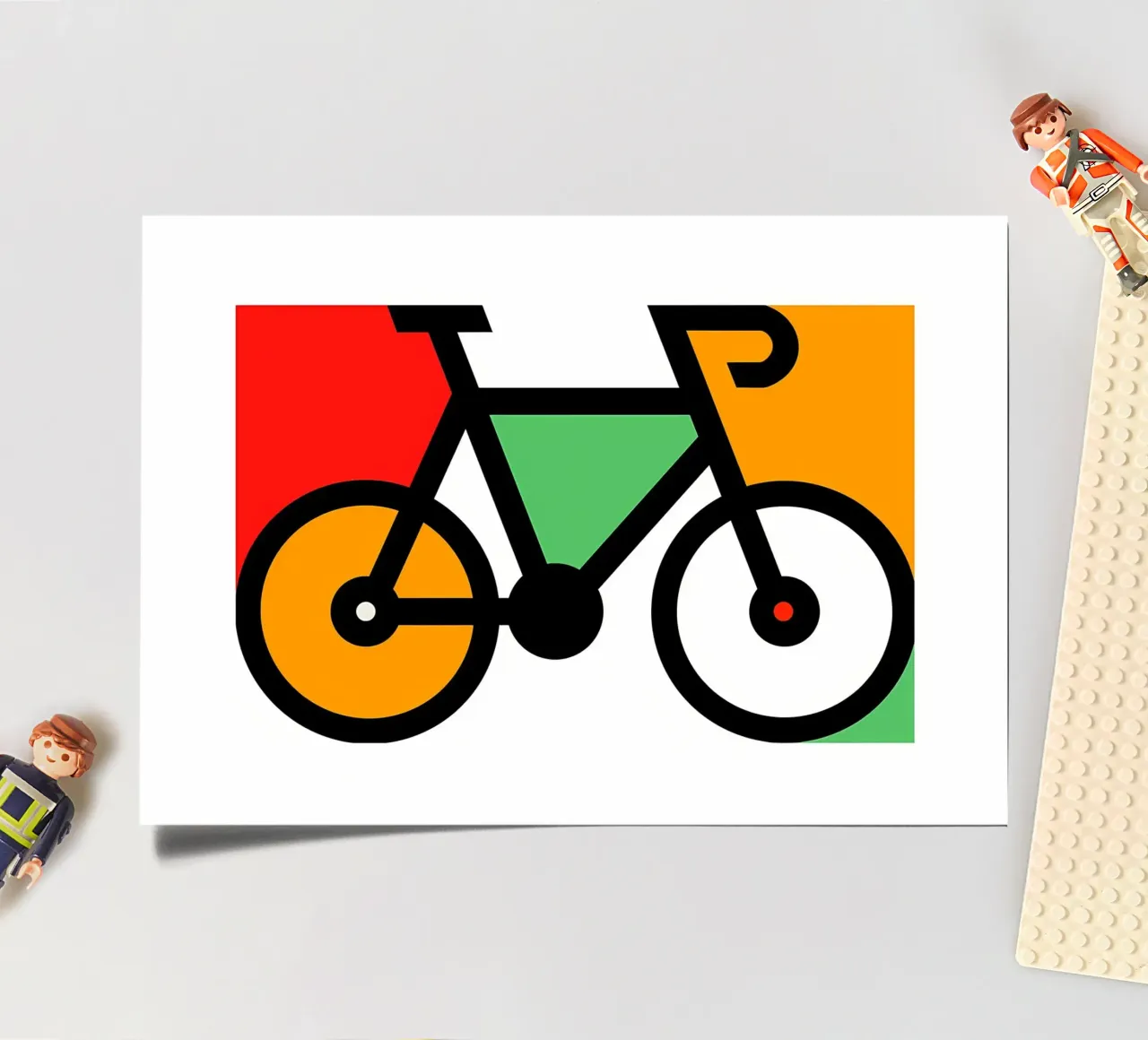 Bicycle sticker sheet by Albert S Jacob