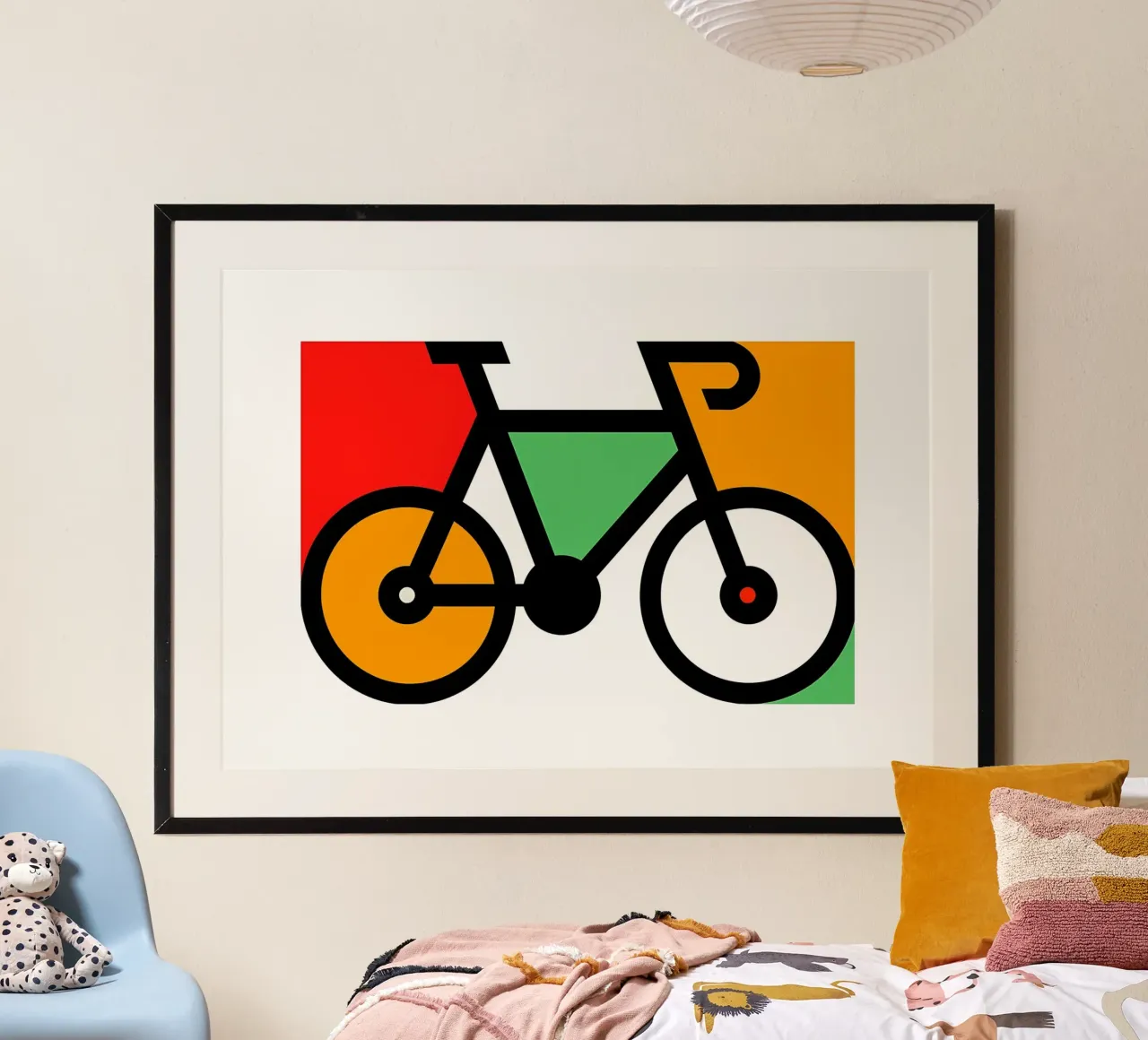 Fiets poster van Albert S Jacob
