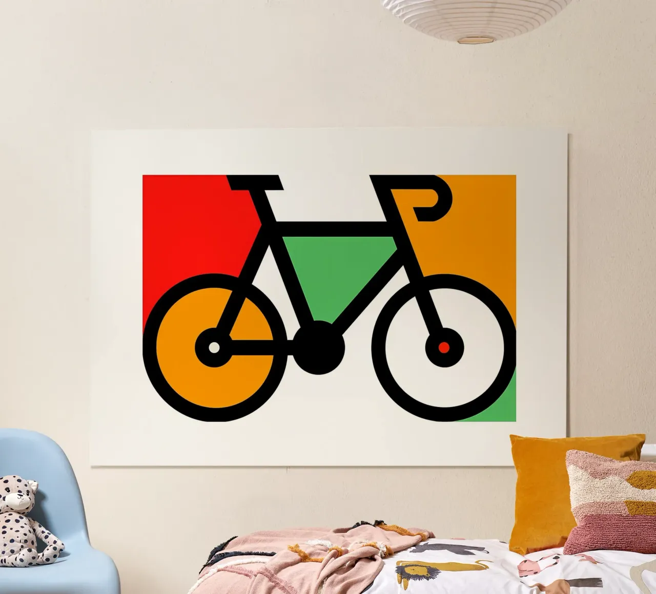 Fiets poster van Albert S Jacob