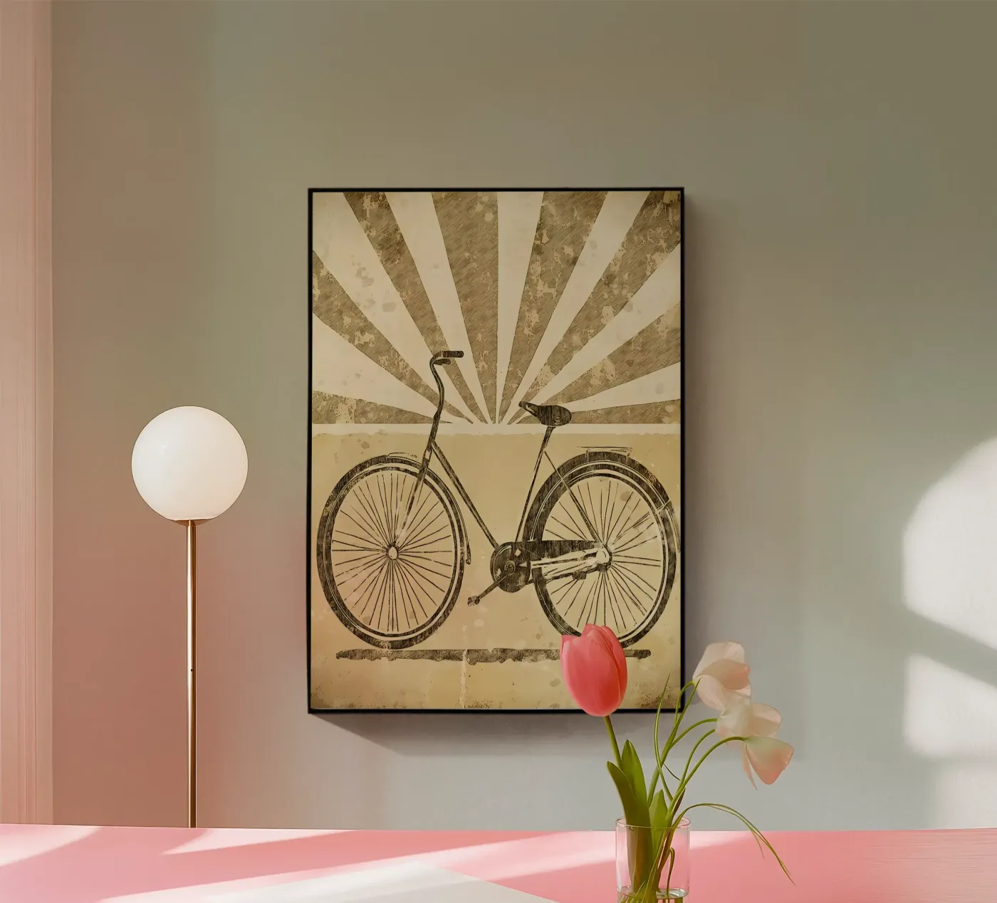 Bicicletta d'epoca plexiglass da Albert S Jacob