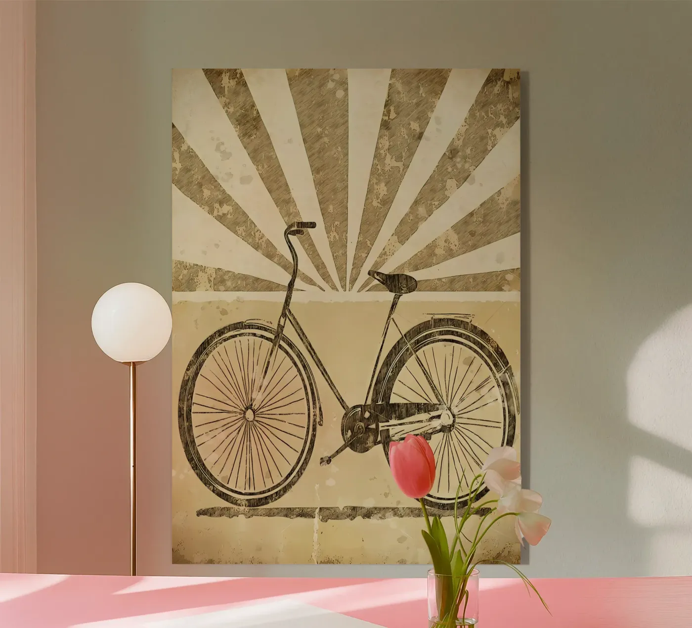 Bicicletta d'epoca plexiglass da Albert S Jacob
