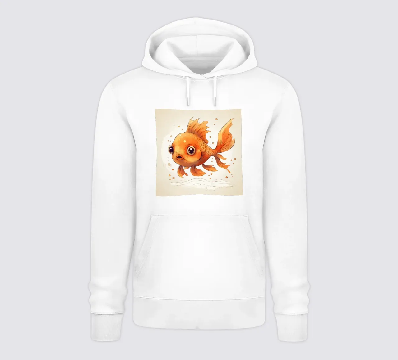 Pesce rosso retrò felpa con cappuccio da Funny Animals
