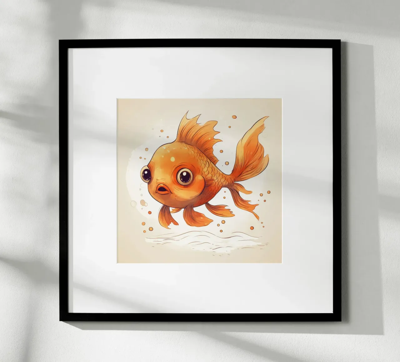 Retro Goldfish hahnemühle by Funny Animals