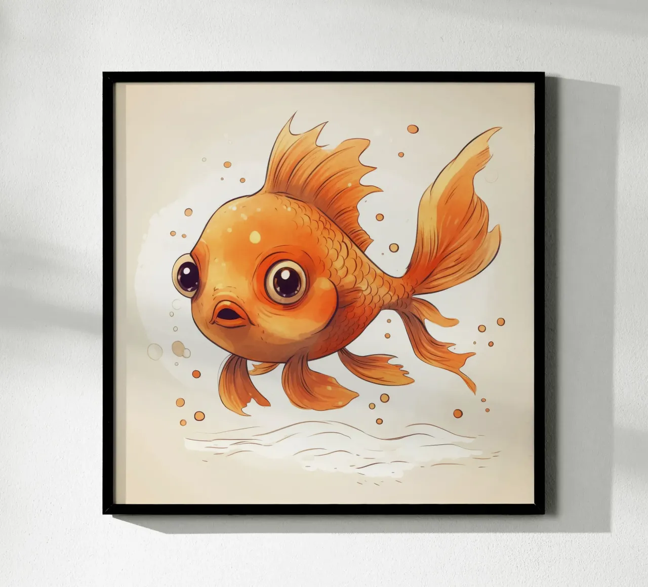 Retro Goldfish hahnemühle by Funny Animals