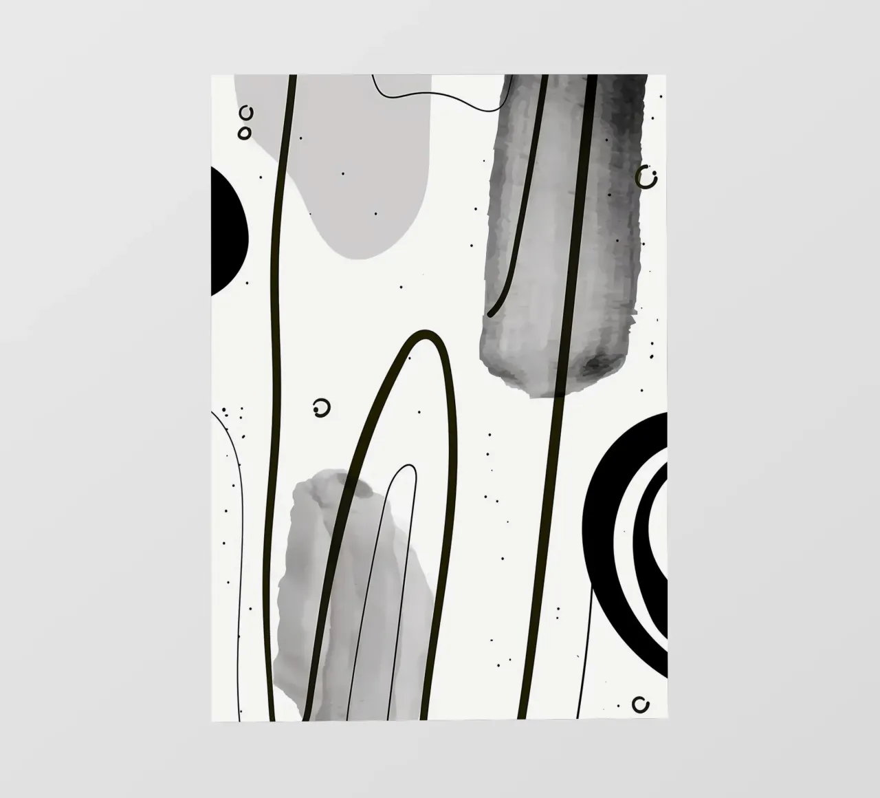 Acquerello astratto 022 telo in pvc da Rebecca Clark Wyrick