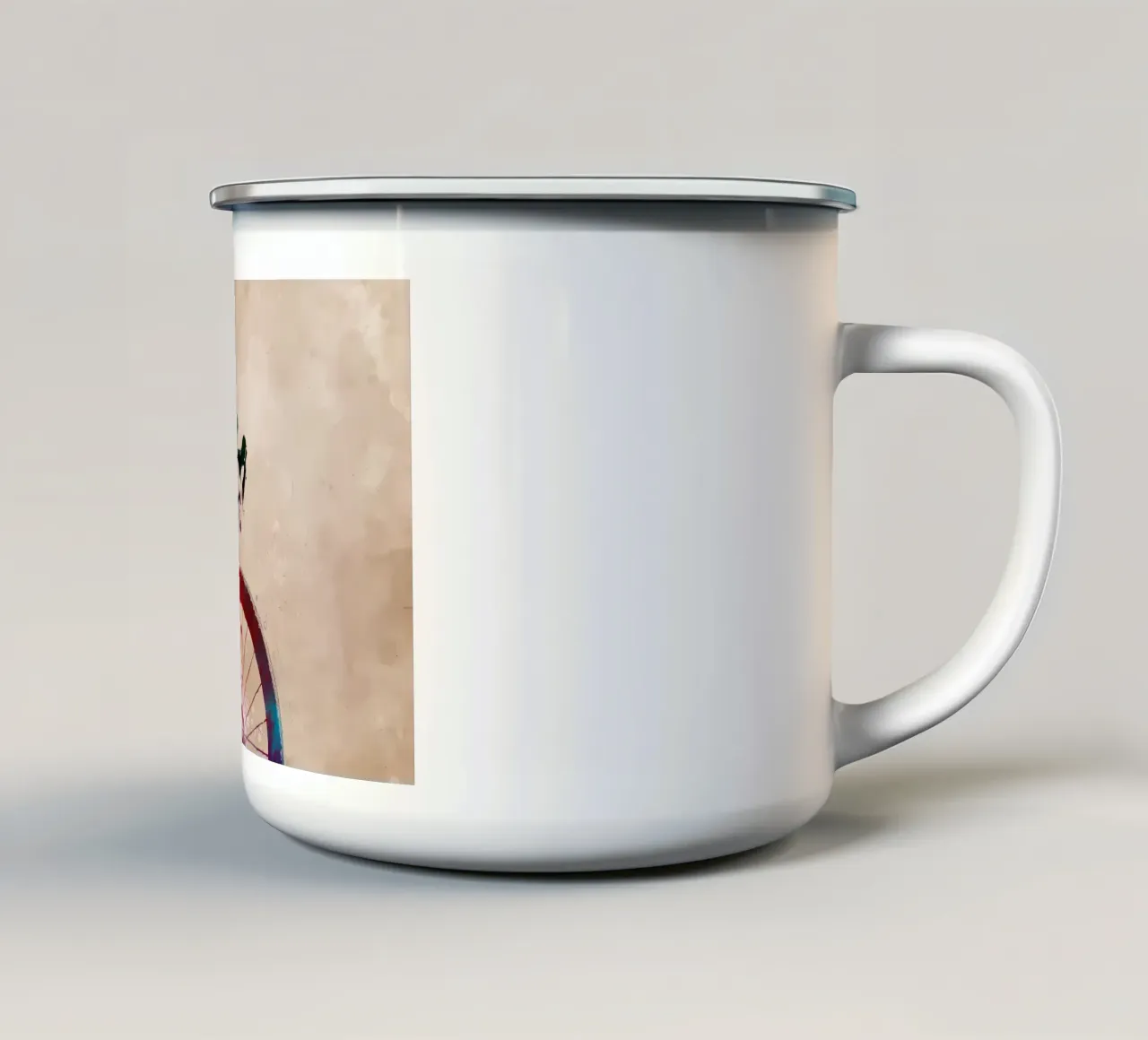 Ciclismo Deporte en bicicleta taza de esmalte de Albert S Jacob