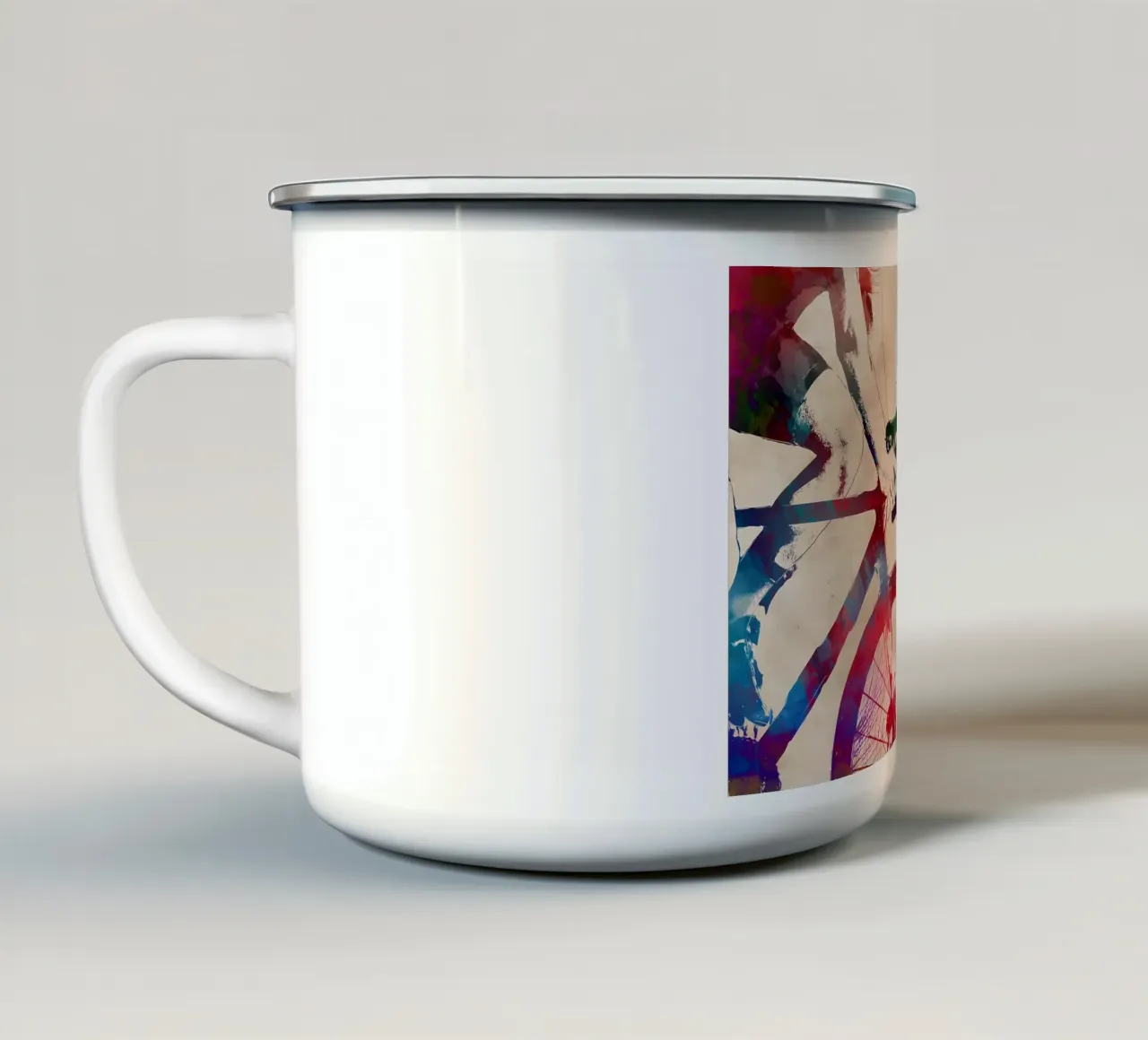 Ciclismo Deporte en bicicleta taza de esmalte de Albert S Jacob