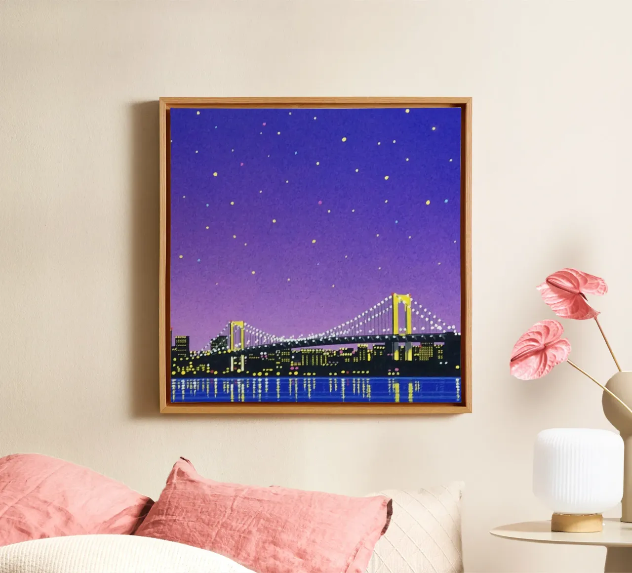 Ponte bello - Orgoglio Hiroshi Nagai tela con Cornice a cassetta da Perdana shop
