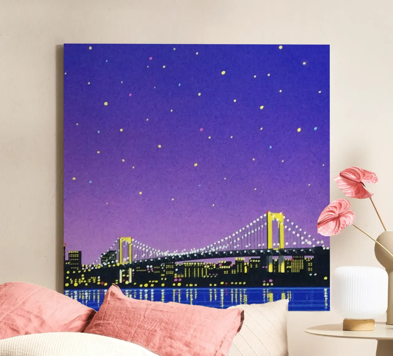 Ponte bello - Orgoglio Hiroshi Nagai tela con Cornice a cassetta da Perdana shop