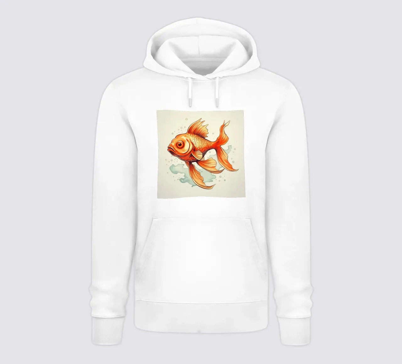 Pesce rosso retrò felpa con cappuccio da Funny Animals