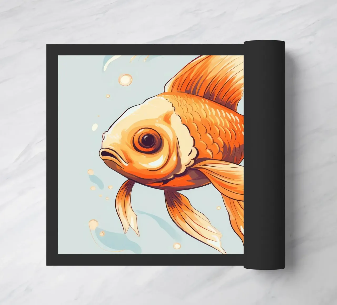 Pesce rosso retrò zerbino da Funny Animals