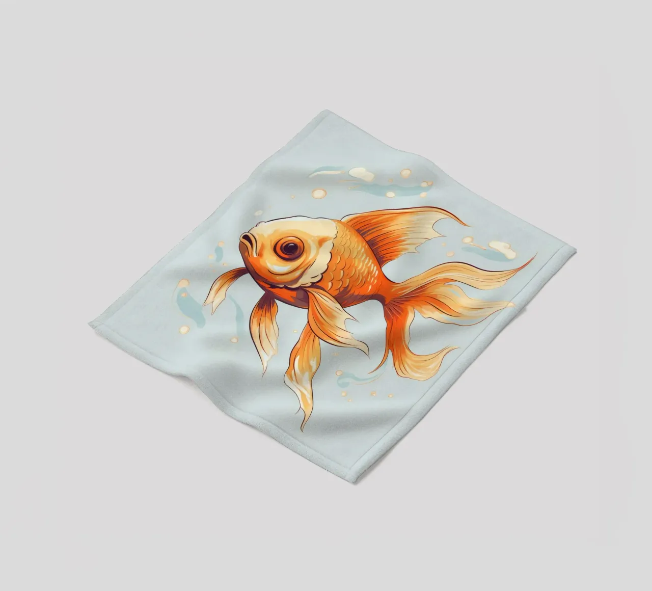 Pesce rosso retrò coperta in pile da Funny Animals