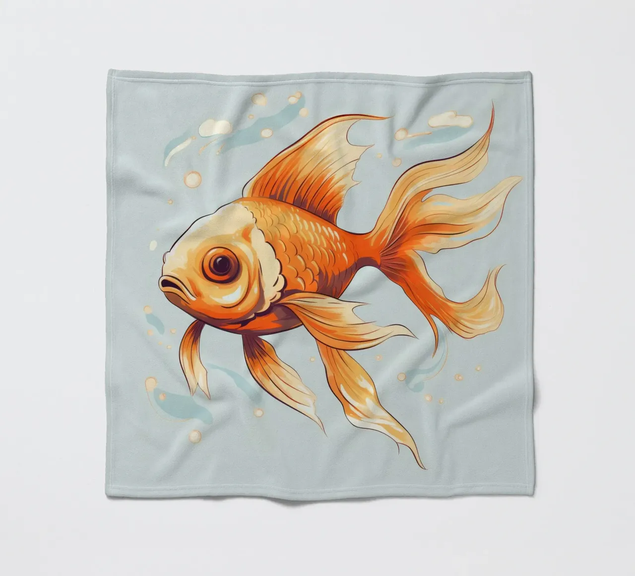 Pesce rosso retrò coperta in pile da Funny Animals
