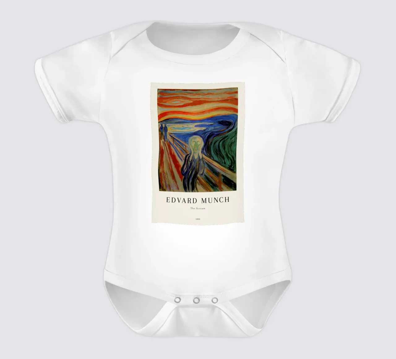 Munch - The Scream body neonato maniche corte da ARTOTHEK