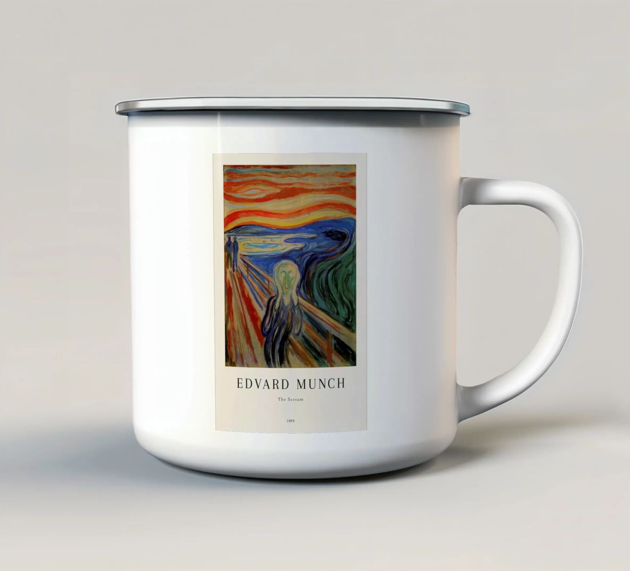 Munch - The Scream tazza in smalto da ARTOTHEK