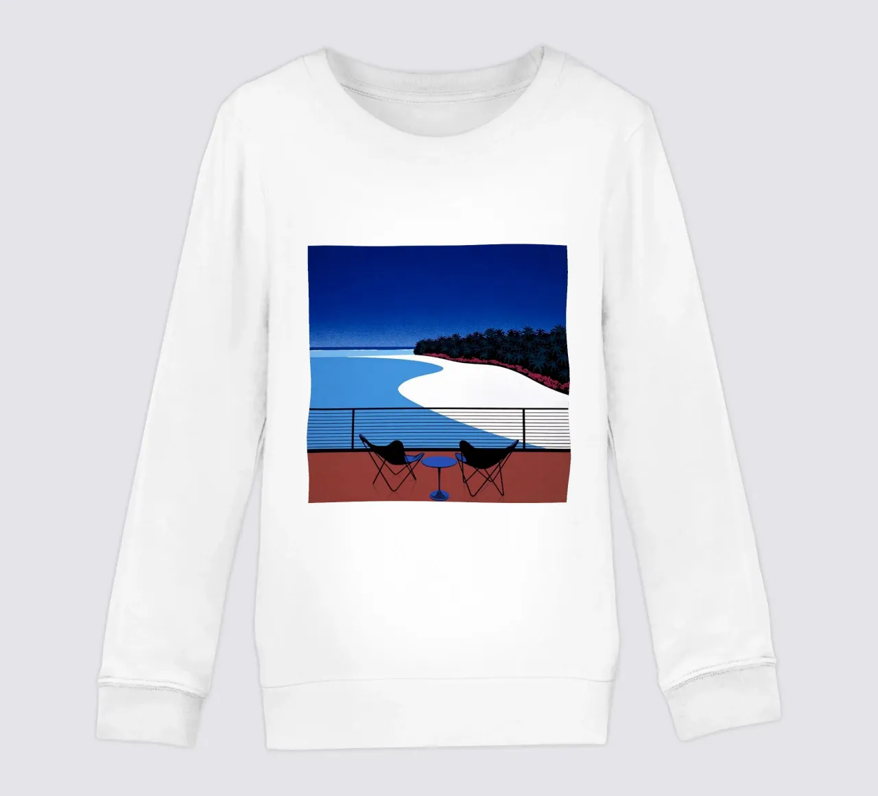 Posti a sedere fronte mare Nagai Art felpa bambino da Perdana shop