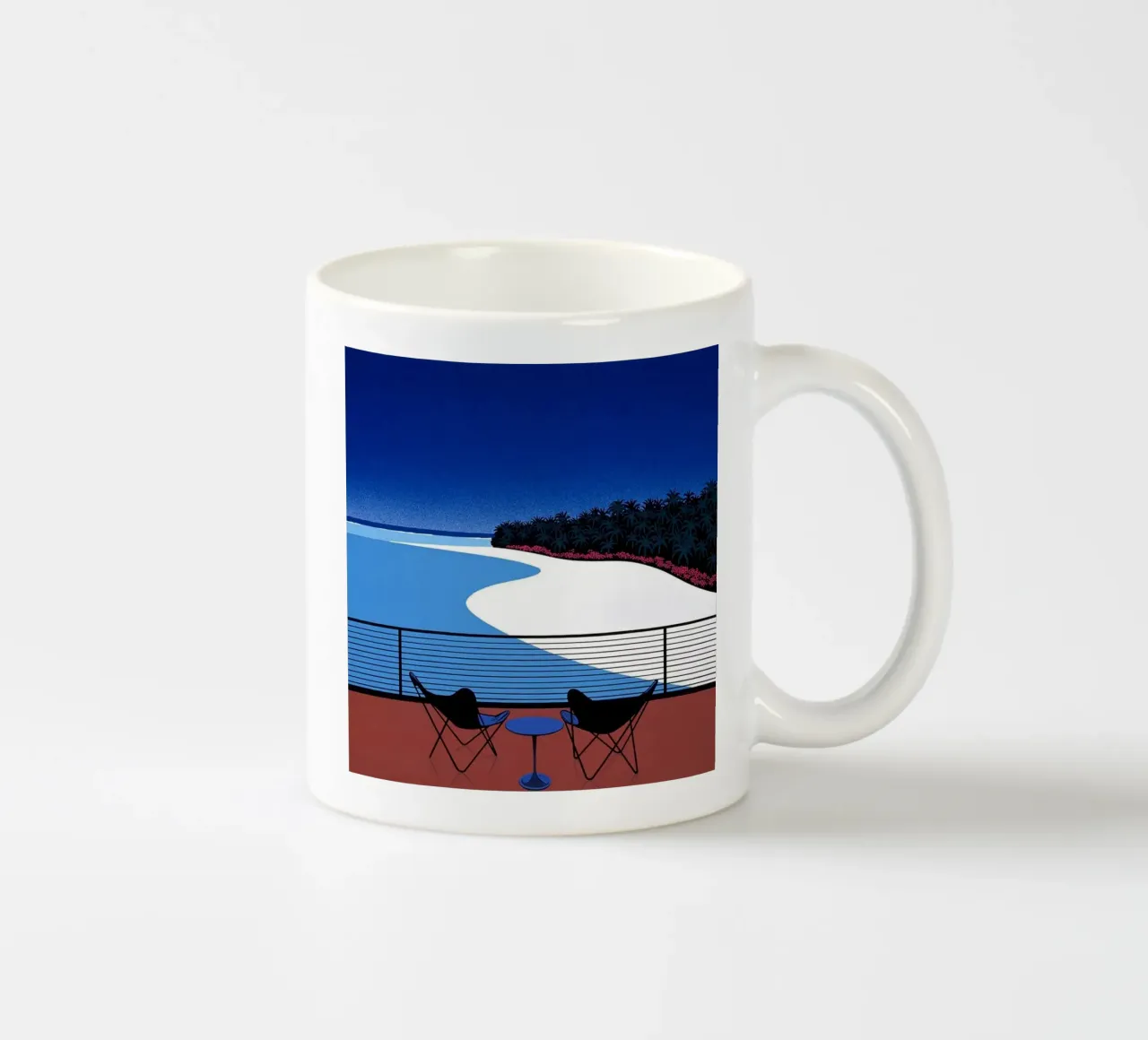 Posti a sedere fronte mare Nagai Art tazza in ceramica da Perdana shop