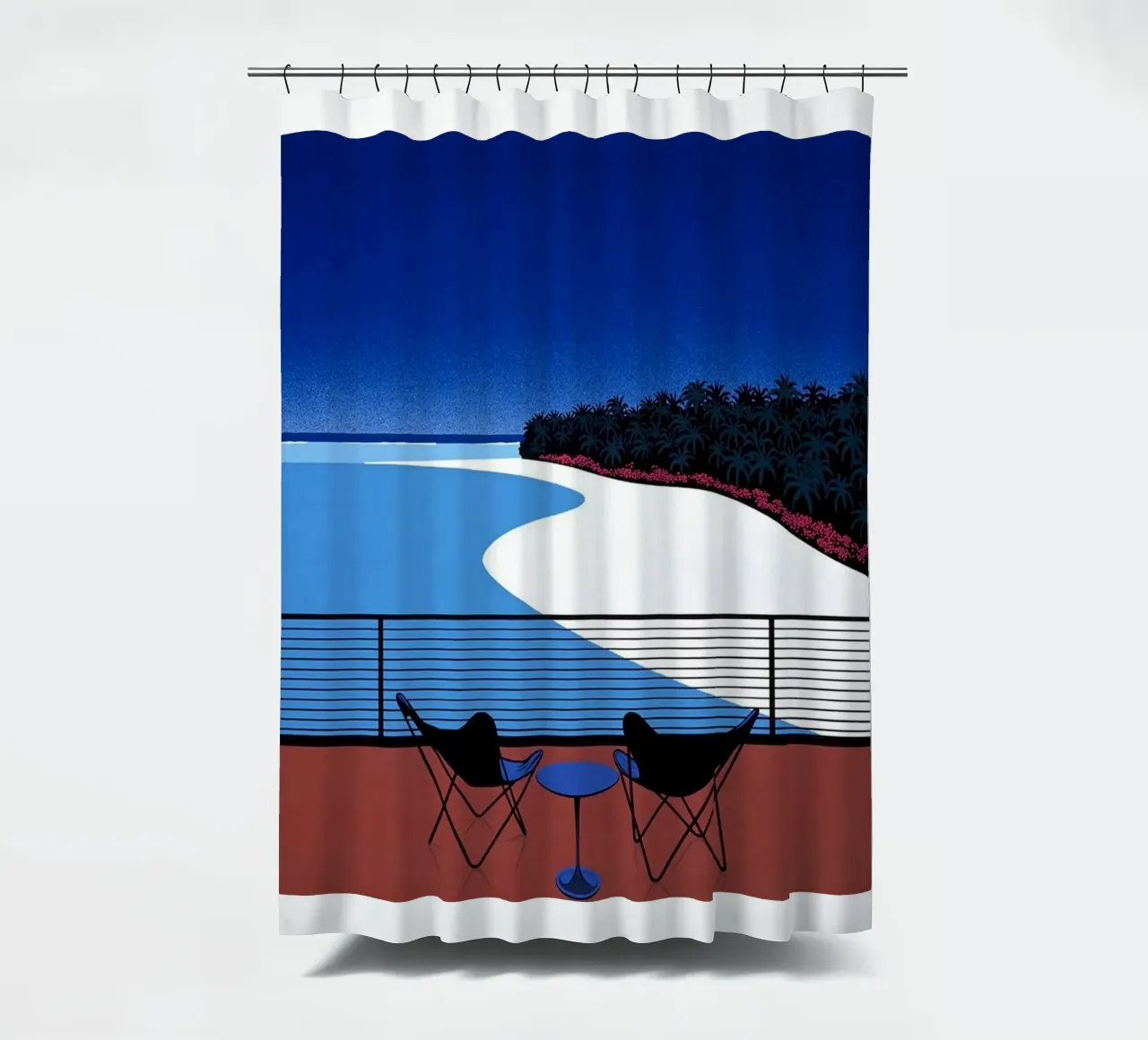 Posti a sedere fronte mare Nagai Art tenda da doccia da Perdana shop