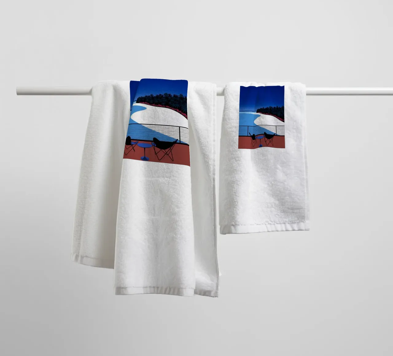 Posti a sedere fronte mare Nagai Art asciugamano da bagno da Perdana shop