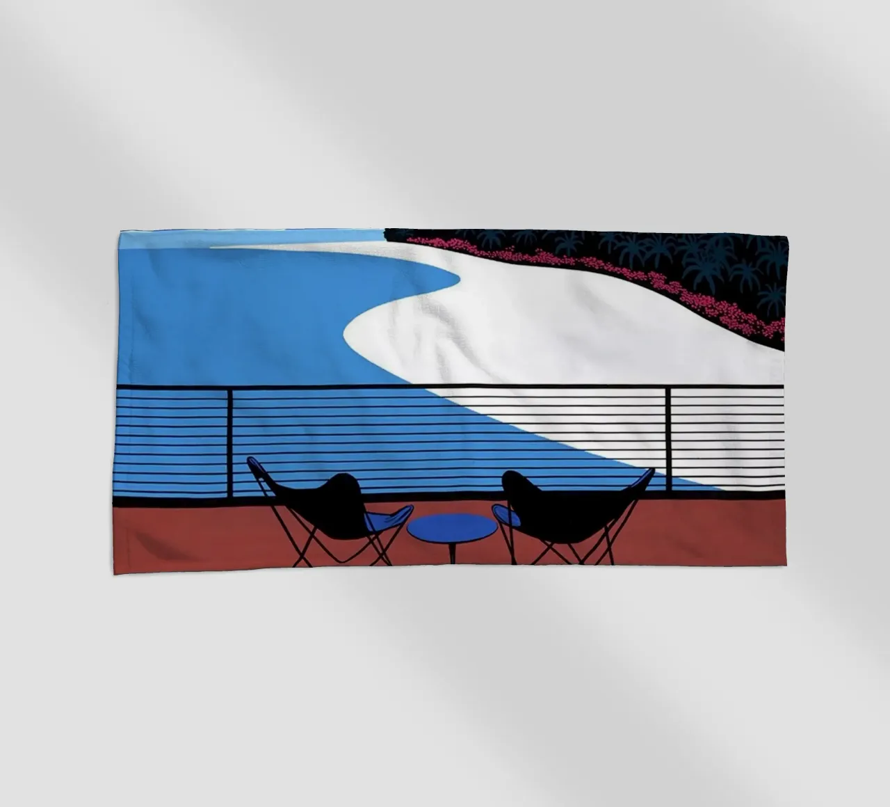 Posti a sedere fronte mare Nagai Art telo mare da Perdana shop