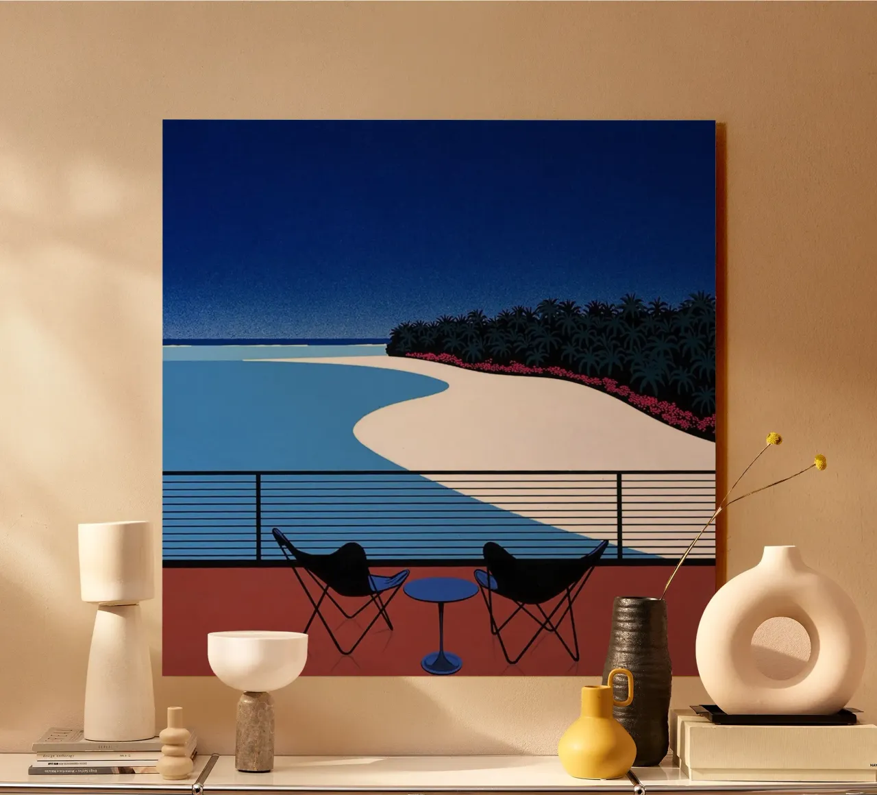 Posti a sedere fronte mare Nagai Art alluminio dibond da Perdana shop