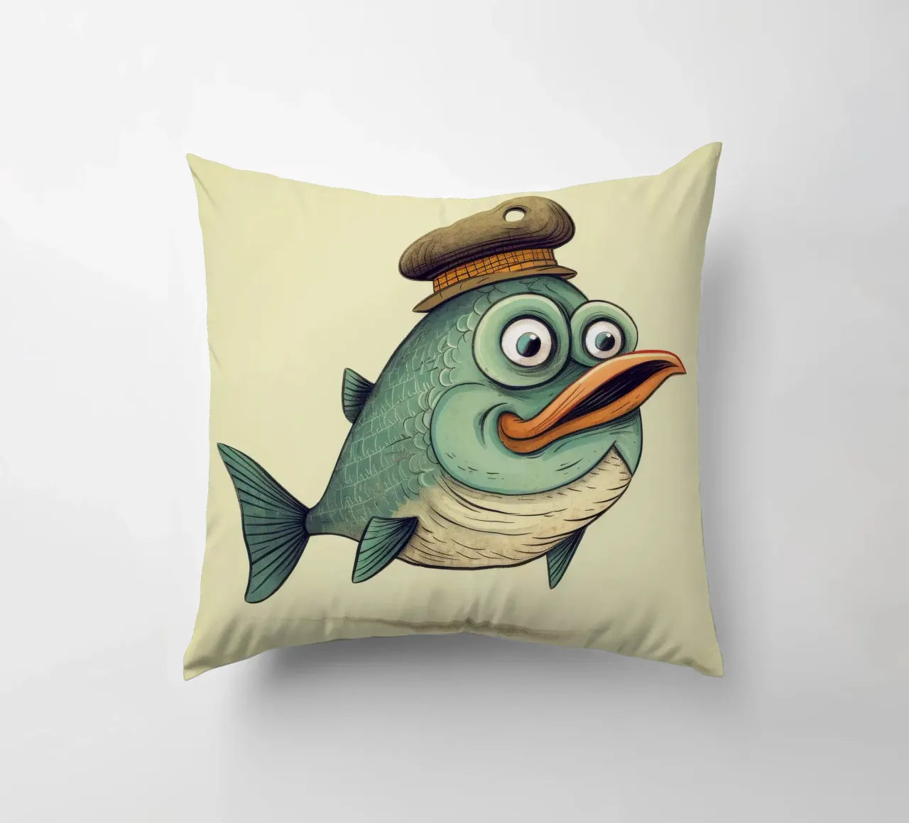 Aringa retrò cuscino da Funny Animals