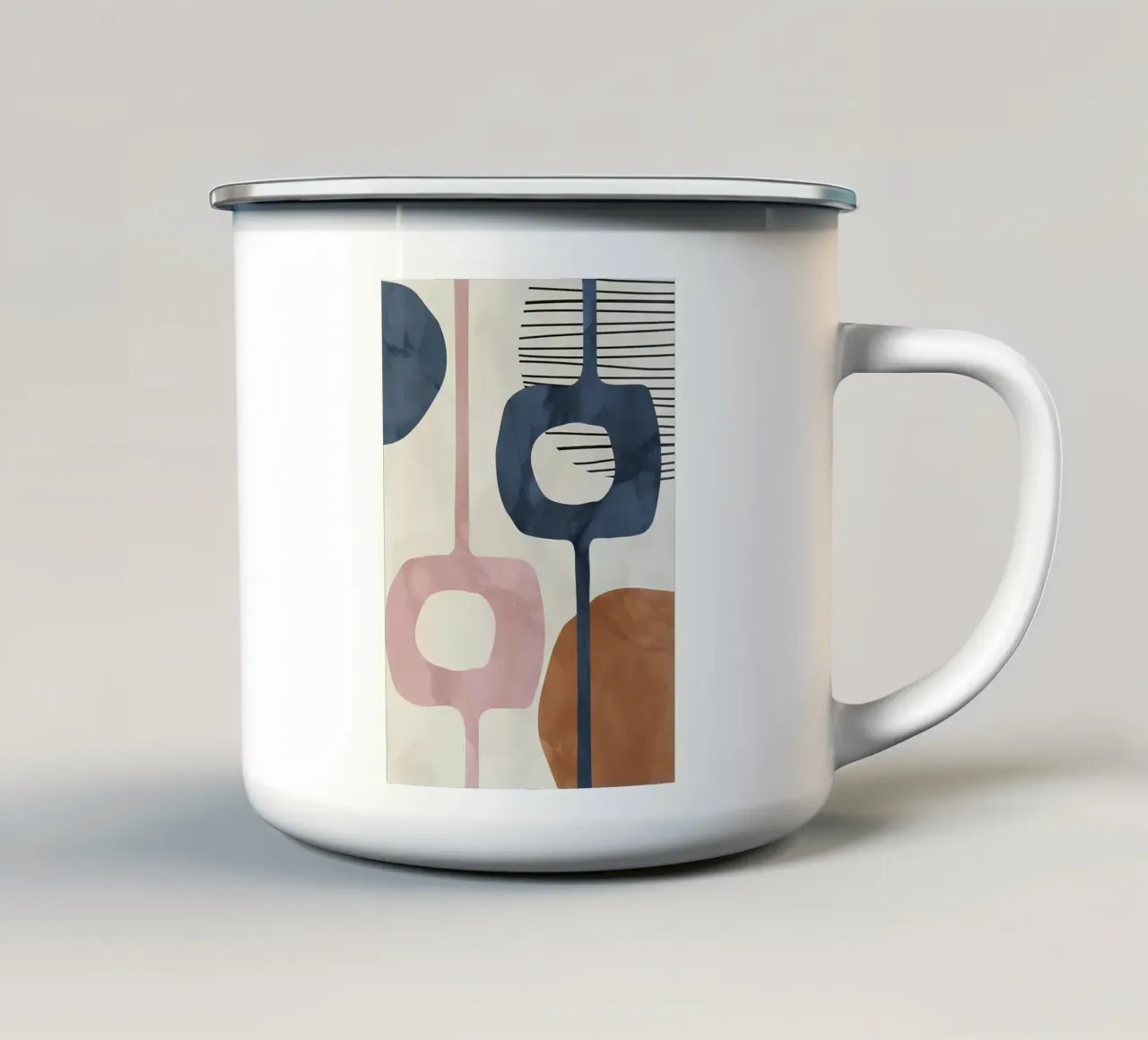 ASTRATTO ORGANICO 43A tazza in smalto da Rebecca Clark Wyrick
