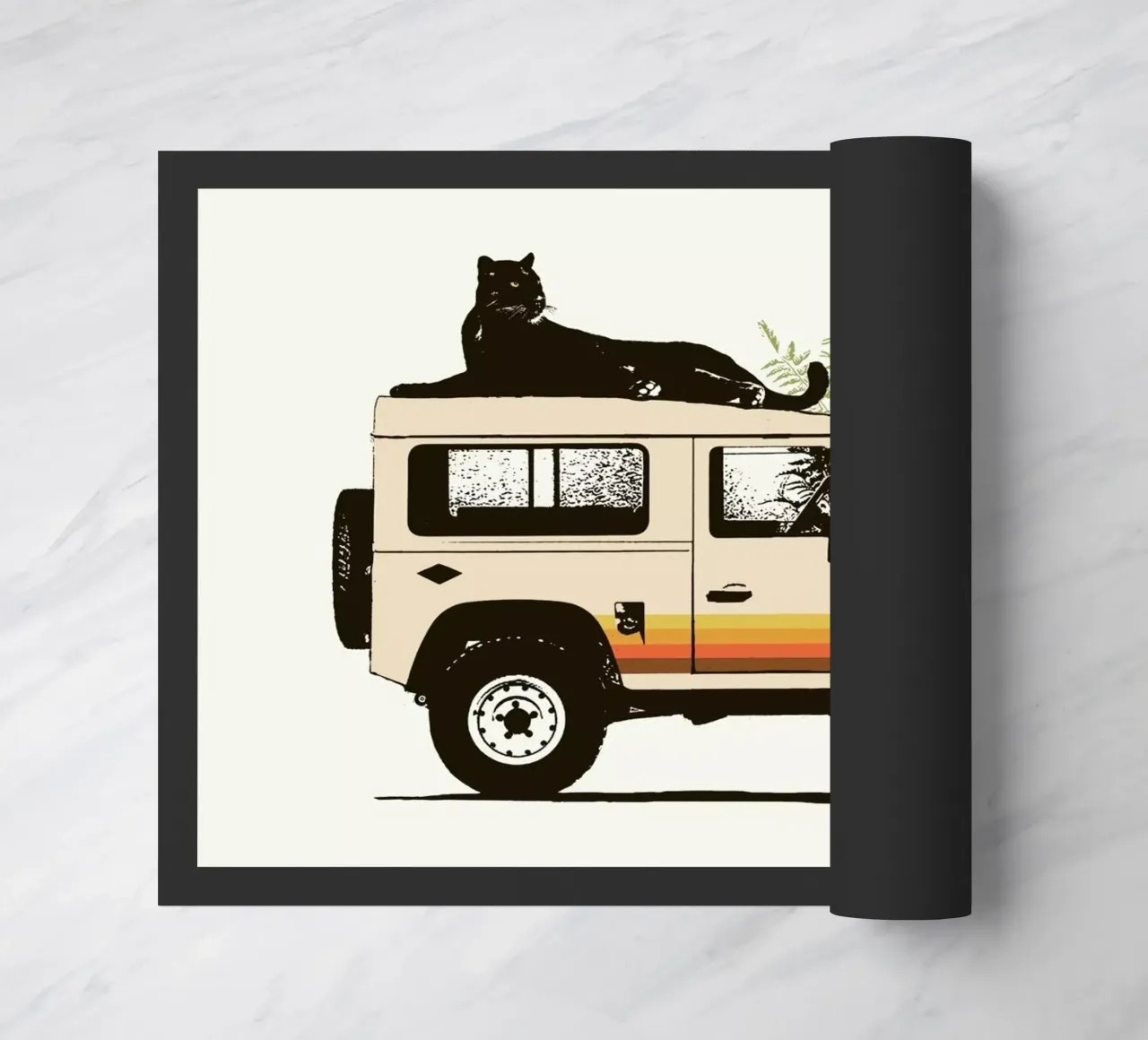 Black Panther on Car zerbino da Florent Bodart