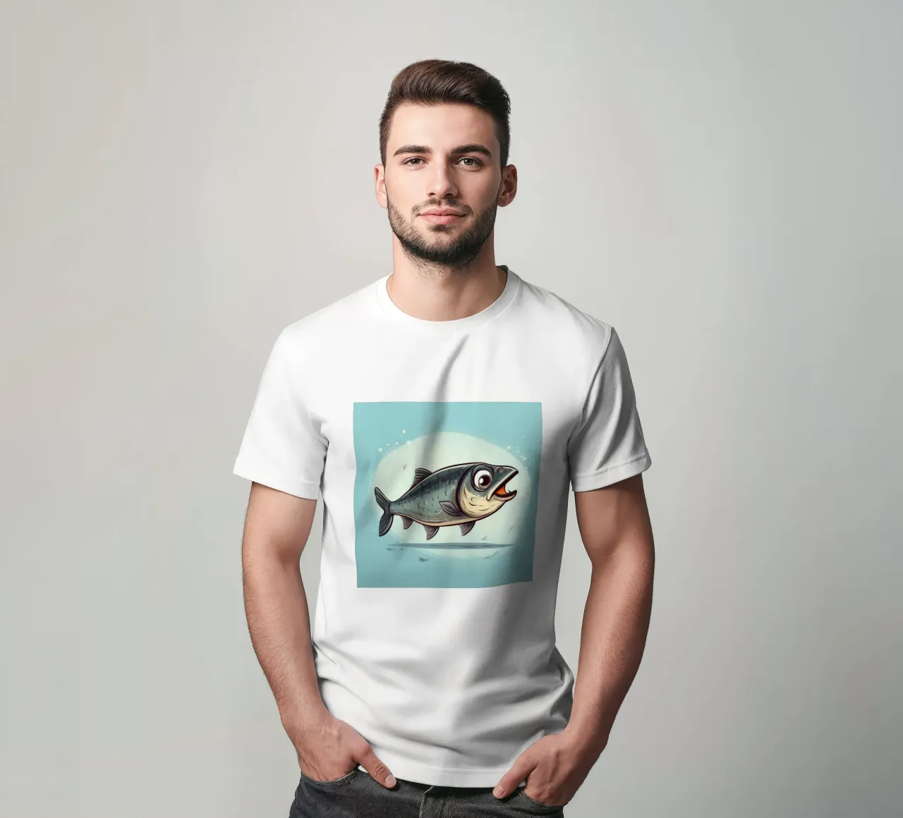 Aringa retrò t-shirt da Funny Animals