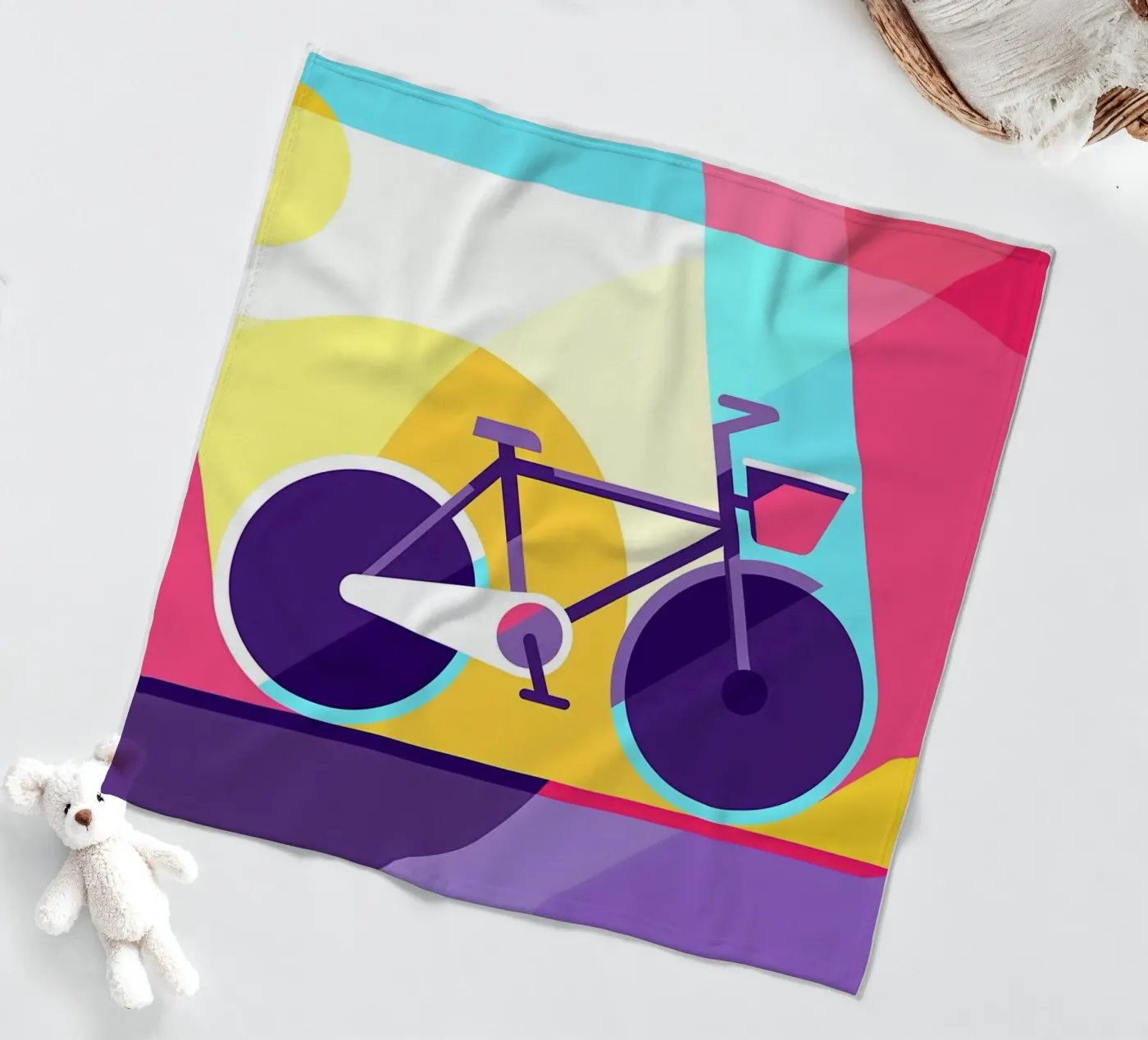 Stadsfiets fleecedeken van Albert S Jacob