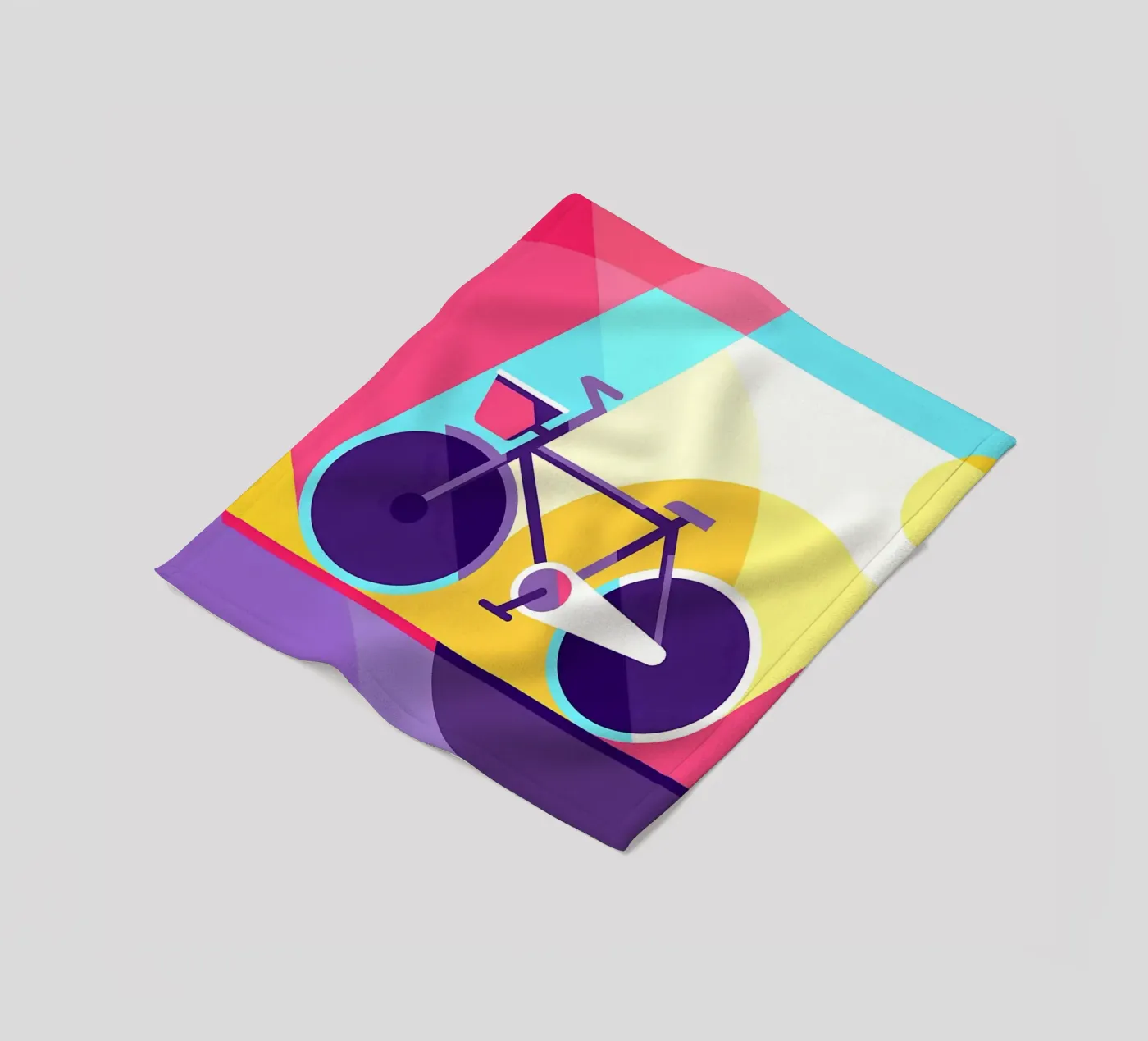 Stadsfiets fleecedeken van Albert S Jacob