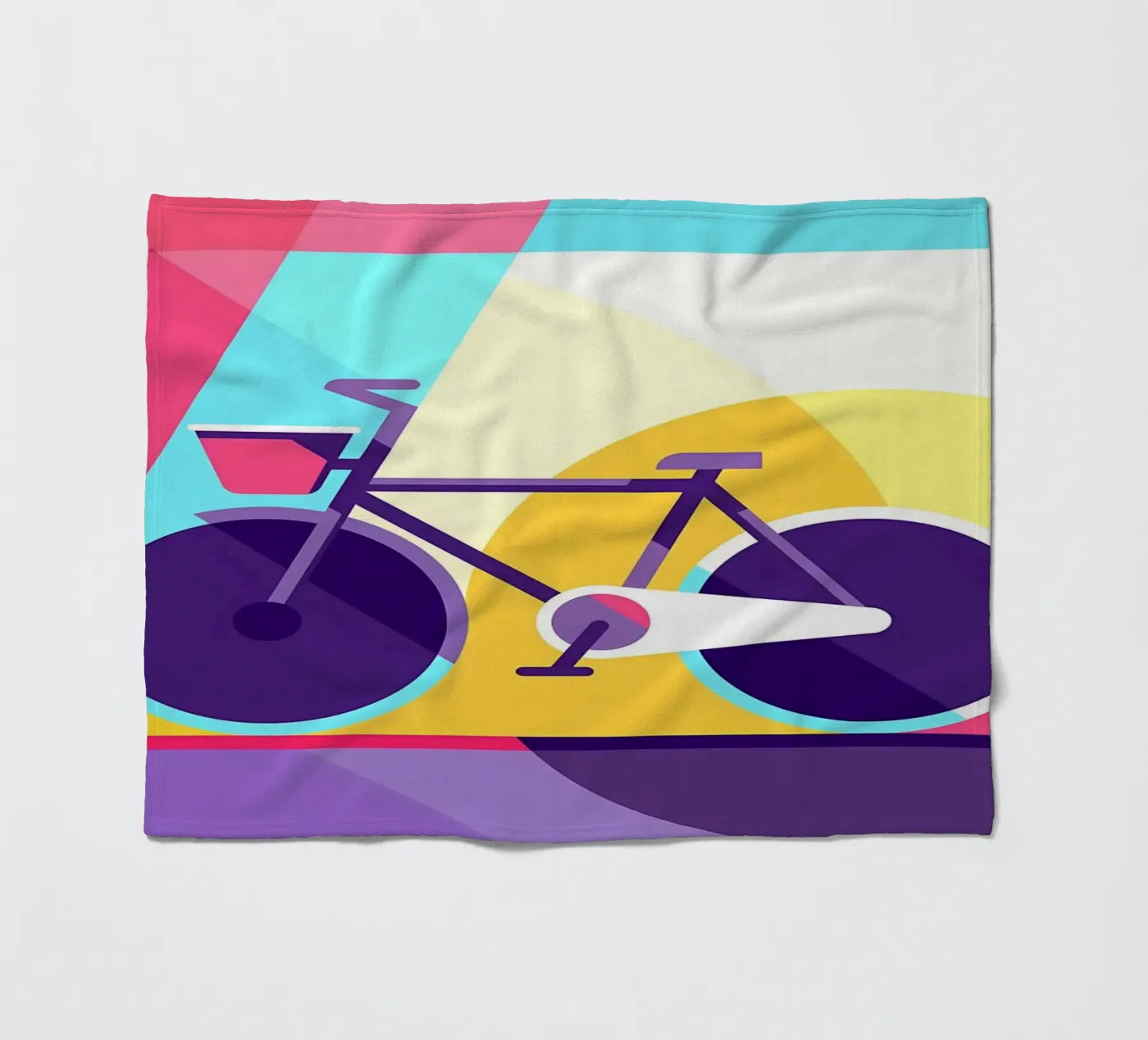 Stadsfiets fleecedeken van Albert S Jacob