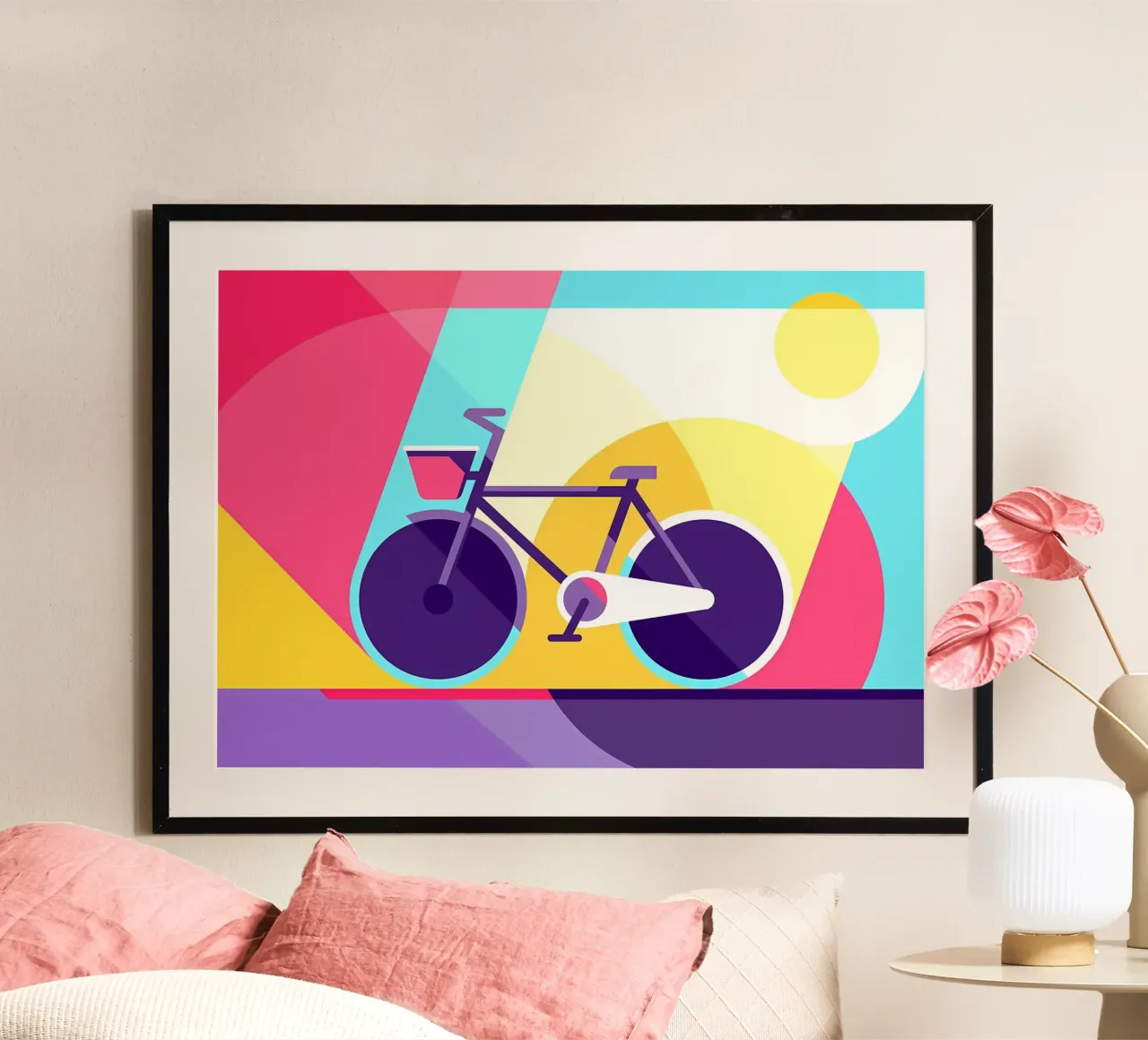 Stadsfiets poster van Albert S Jacob