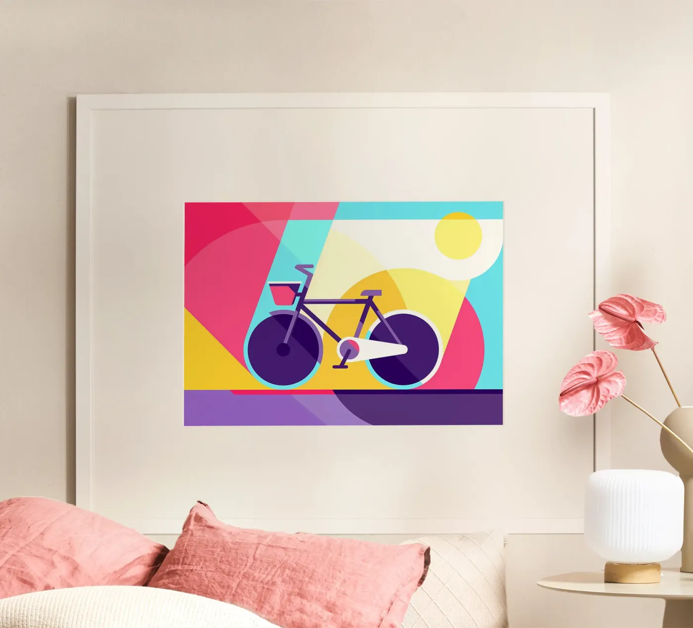 Stadsfiets poster van Albert S Jacob