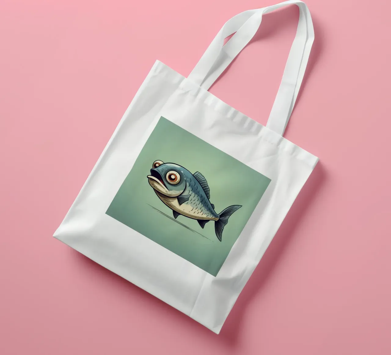 Aringa retrò borsa in juta da Funny Animals
