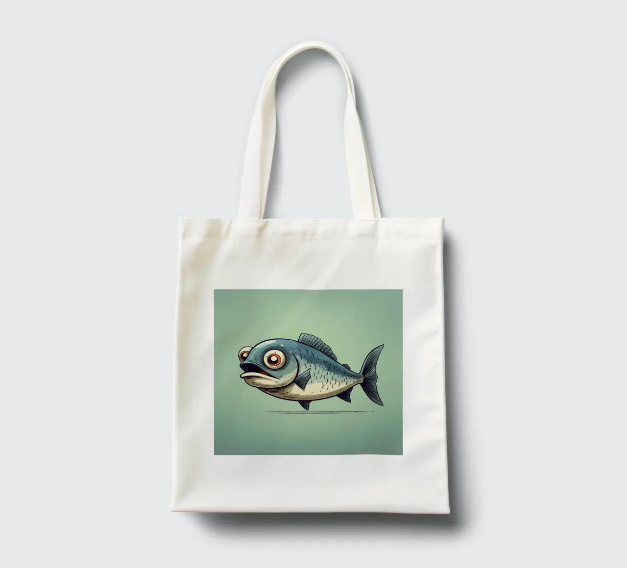 Aringa retrò borsa in juta da Funny Animals