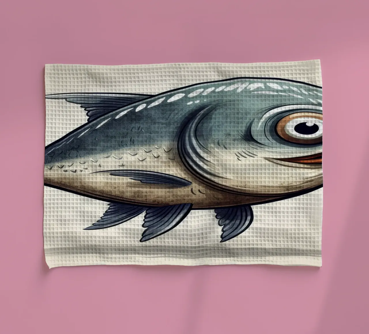 Aringa retrò canovaccio da cucina da Funny Animals