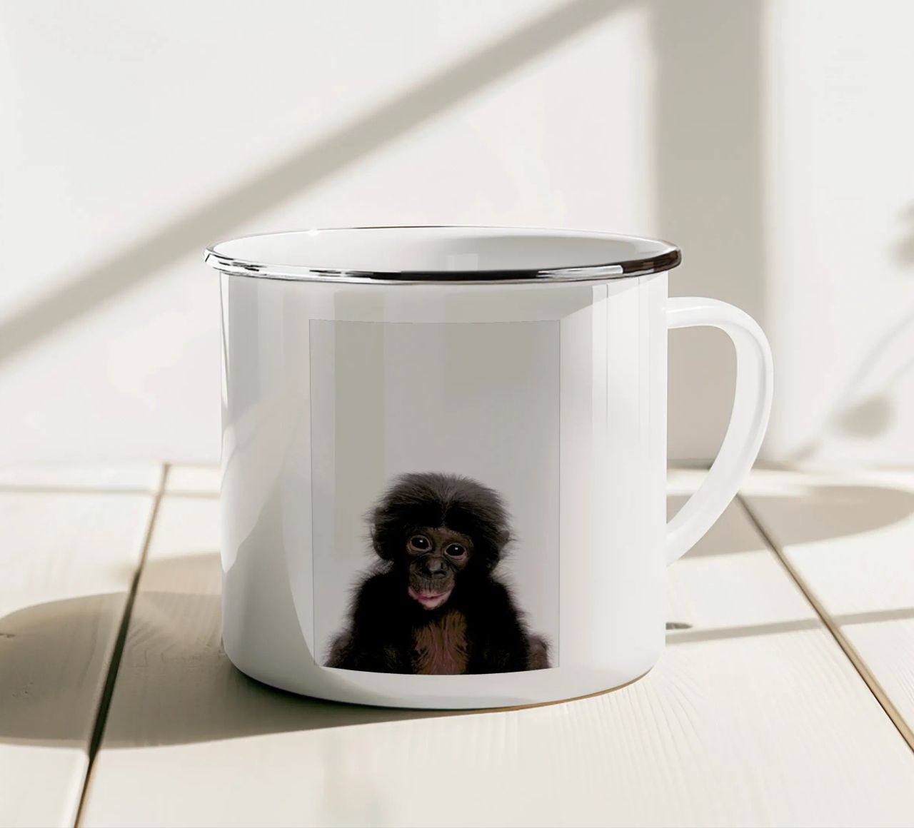 Bonobo tazza in smalto da Paws & Claws
