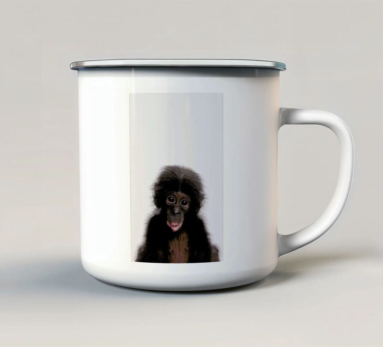 Bonobo tazza in smalto da Paws & Claws