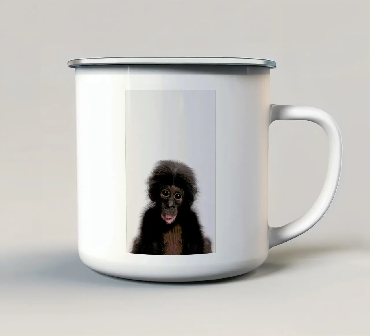 Bonobo tazza in smalto da Paws & Claws