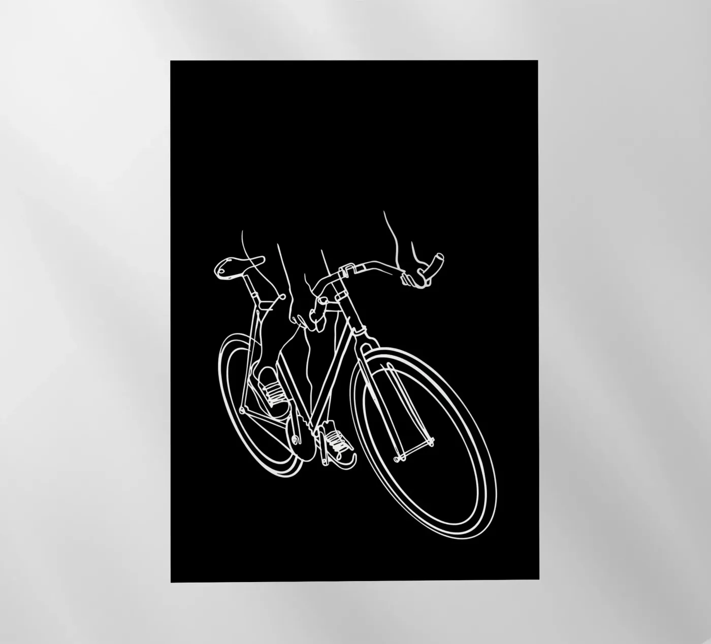 Bicycle backlit folie van Albert S Jacob