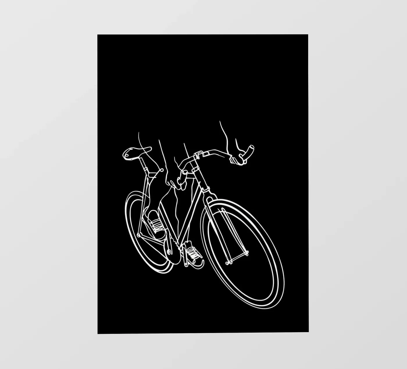 Bicycle backlit folie van Albert S Jacob