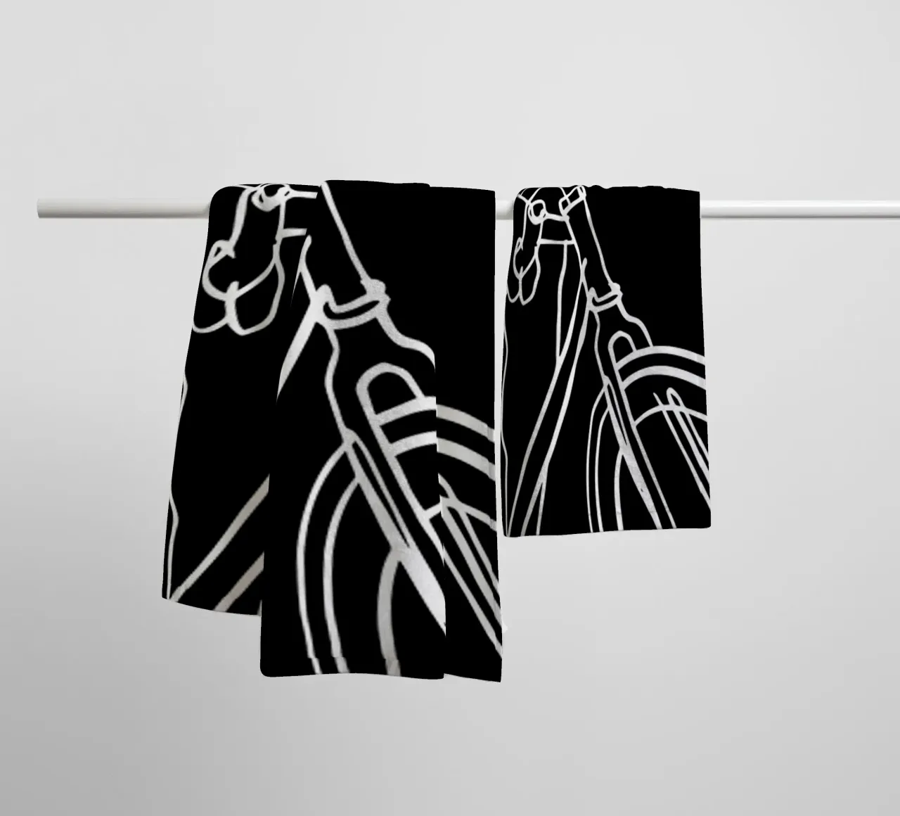 Fiets badhanddoek van Albert S Jacob